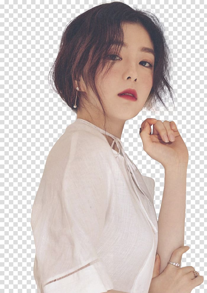 woman wearing white t-shirt, Irene Red Velvet South Korea Korean idol Girl group, plus thick velvet transparent background PNG clipart