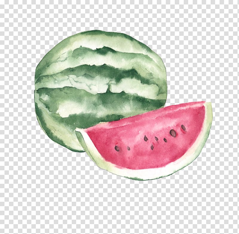 watermelon painting , Watercolor painting Fruit Poster Illustration, watermelon transparent background PNG clipart