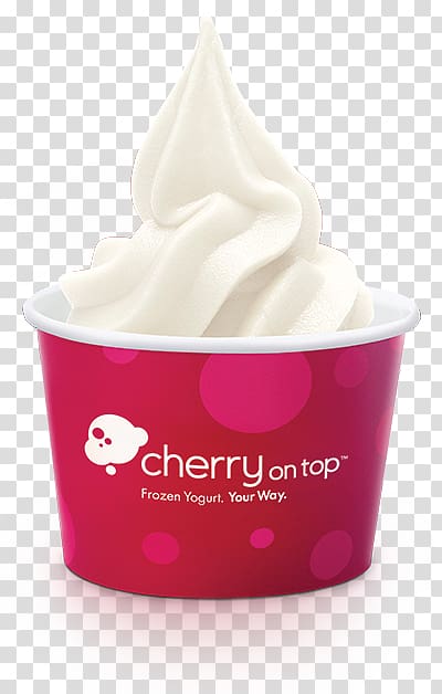 Frozen yogurt Gelato Cherry On Top Cup, cup transparent background PNG clipart