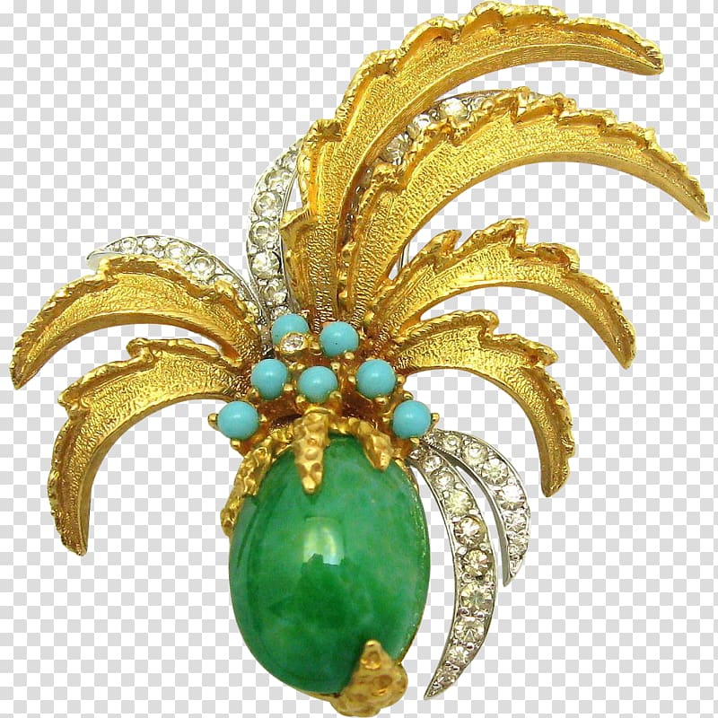 Brooch Imitation Gemstones & Rhinestones Jewellery Parure Emerald, Jewellery transparent background PNG clipart
