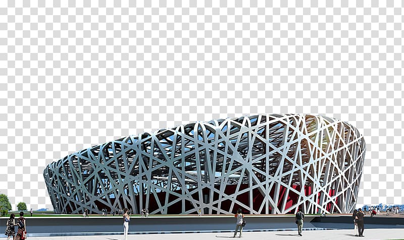 Beijing National Stadium Beijing National Aquatics Center Summer Palace Mutianyu Forbidden City, Bird nest physical map transparent background PNG clipart