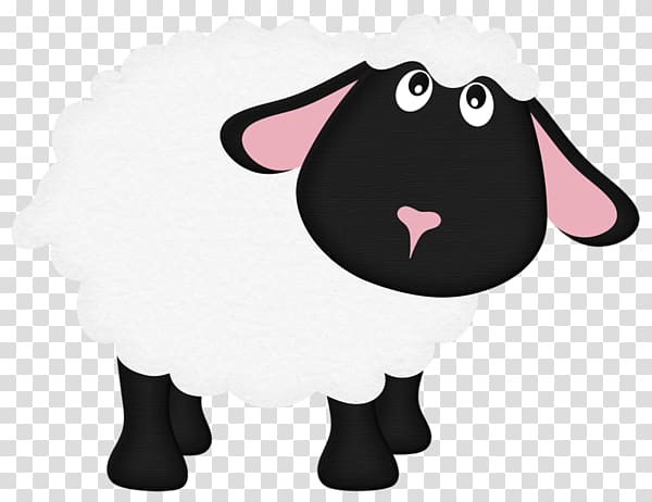 Black sheep Goat , Cartoon sheep transparent background PNG clipart