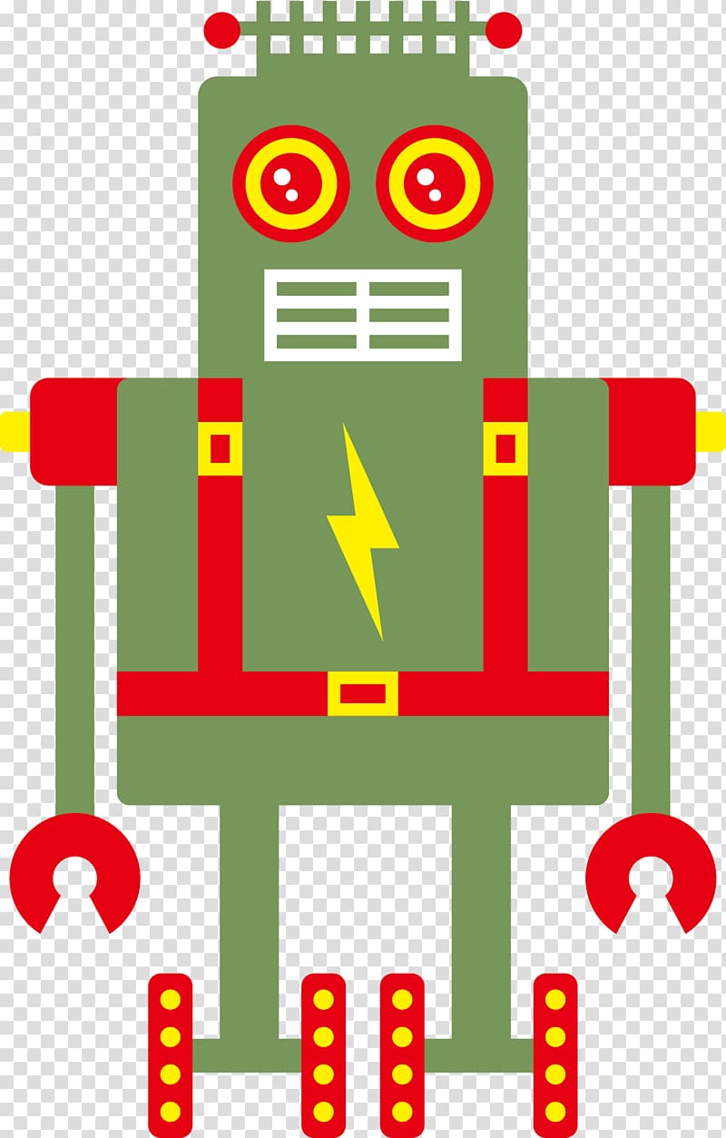 Robot Green , Green robots transparent background PNG clipart