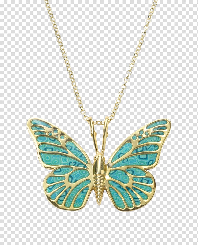 Butterfly Locket Necklace Charms & Pendants Gold plating, butterfly transparent background PNG clipart