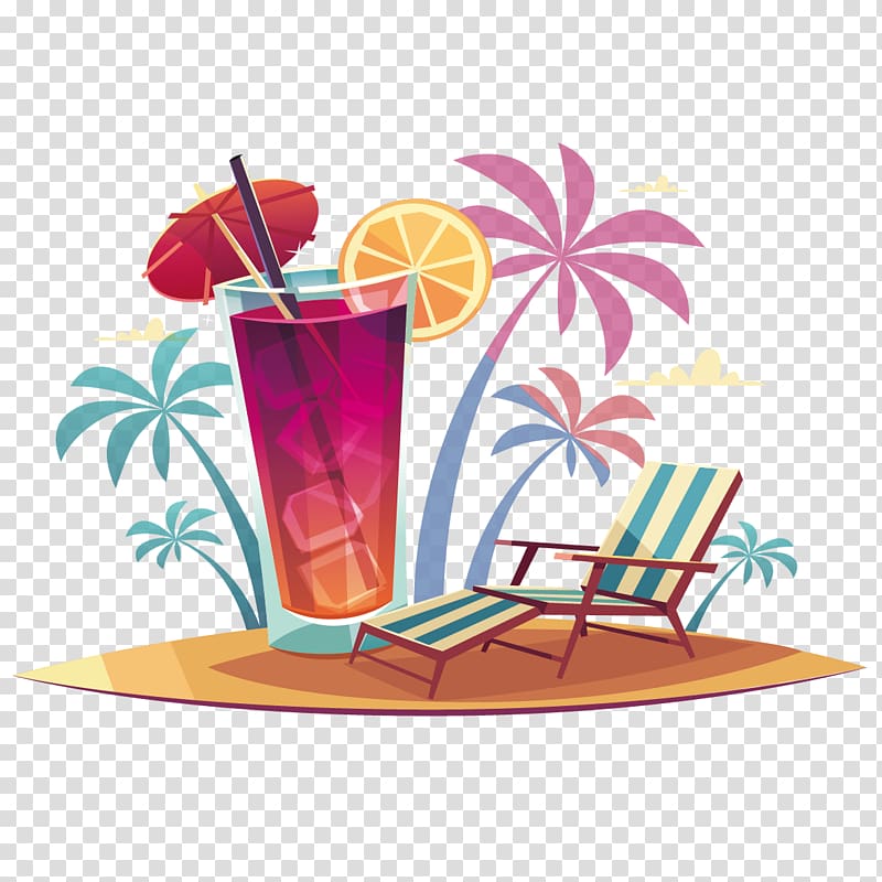 Bar Illustration, Creative Summer Vacation transparent background PNG clipart