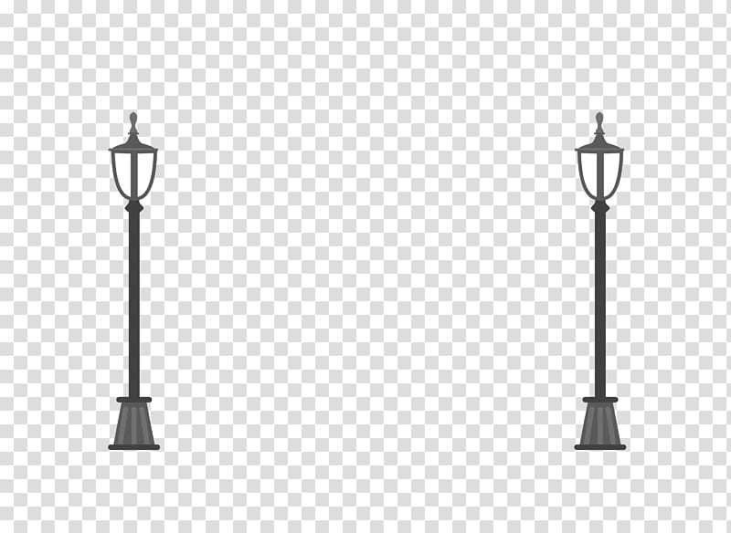 Pattern, black street lights two transparent background PNG clipart