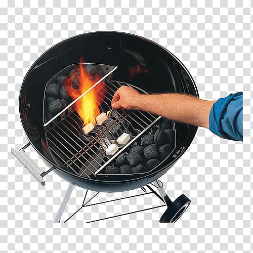 Barbecue Weber-Stephen Products Chimney starter Grilling Ribs, charcoal fire transparent background PNG clipart