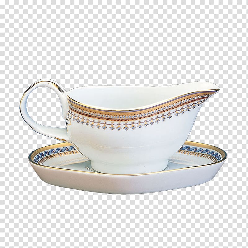 Gravy Boats Coffee cup Porcelain Plate Saucer, Plate transparent background PNG clipart