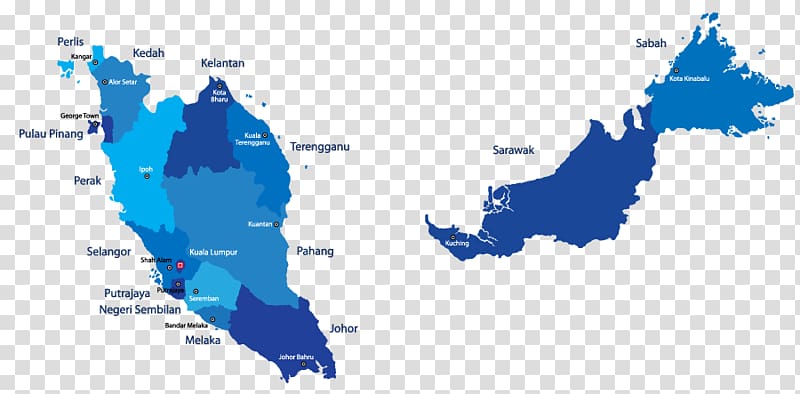 Kuala Selangor Peninsular Malaysia States and federal territories of Malaysia Map, map transparent background PNG clipart