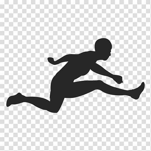 Sport Athlete Jumping Silhouette, leap transparent background PNG clipart