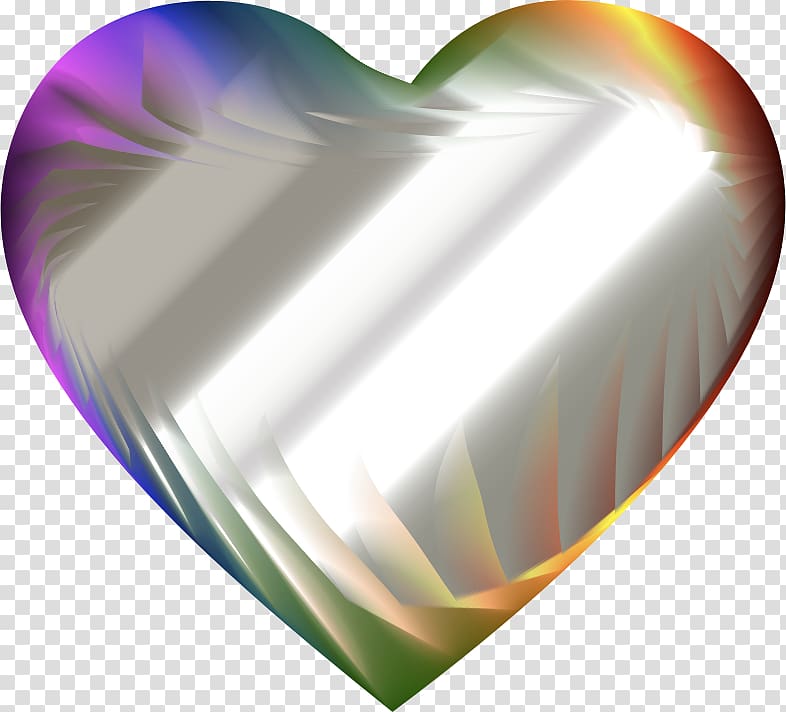 Refraction Heart Reflection , heart transparent background PNG clipart