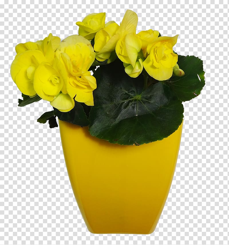 Flowerpot Yellow Cut flowers Vase Cachepot, vase transparent background PNG clipart