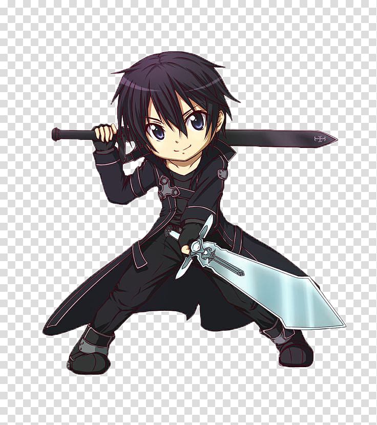 Kirito Asuna Sinon Sword Art Online Chibi, asuna transparent background PNG clipart