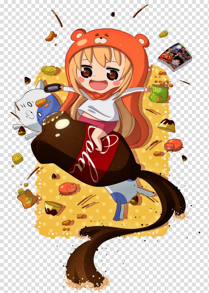 Himouto! Umaru-chan Chibi Anime Drawing Art, Chibi transparent background PNG clipart