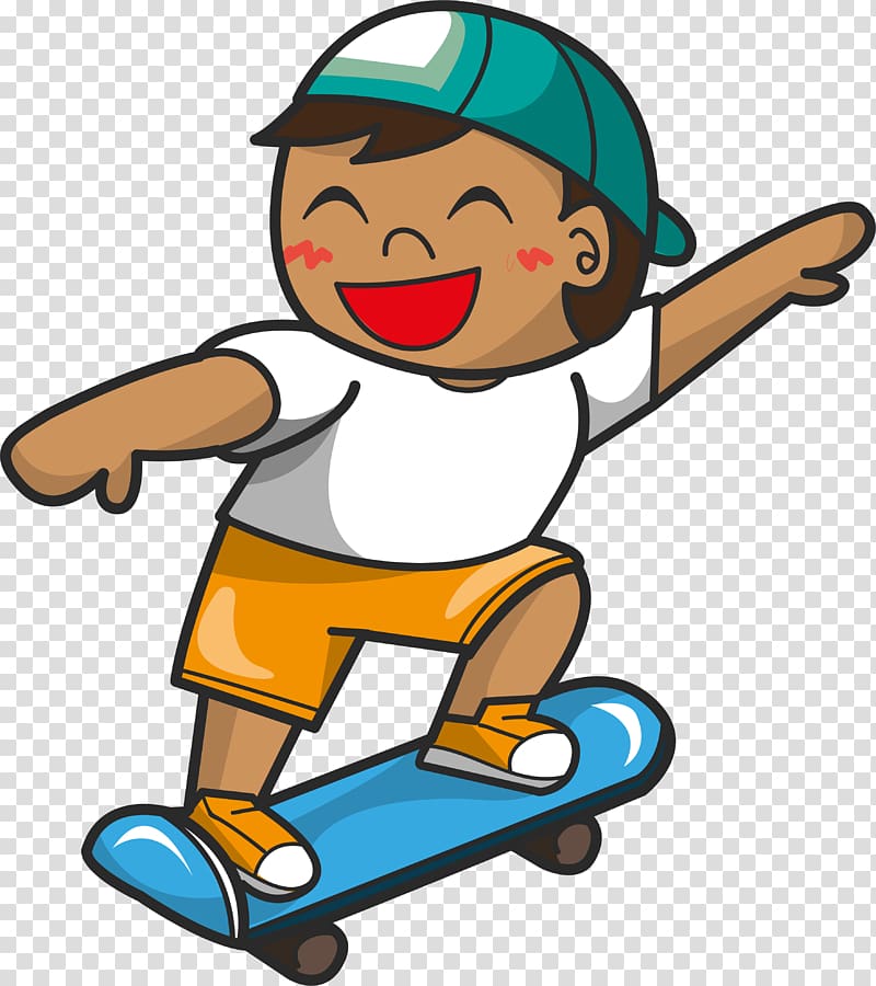 Cartoon Extreme sport , skateboard transparent background PNG clipart ...