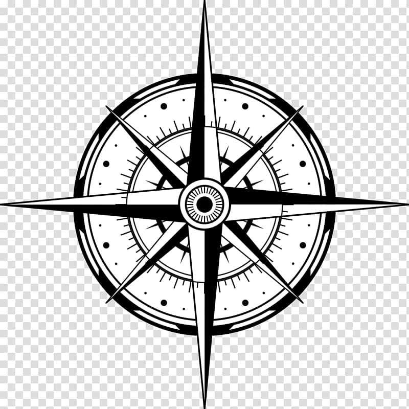 compass illustration, North Compass rose, rosa de los vientos transparent background PNG clipart