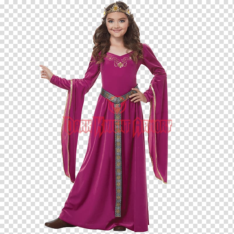 Renaissance Middle Ages Disguise Costume Amazon.com, Medieval princess transparent background PNG clipart