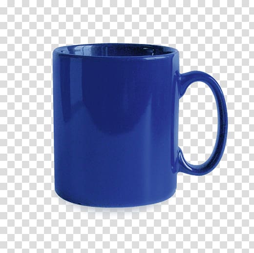 blue ceramic mug illustration, Blue Mug transparent background PNG clipart