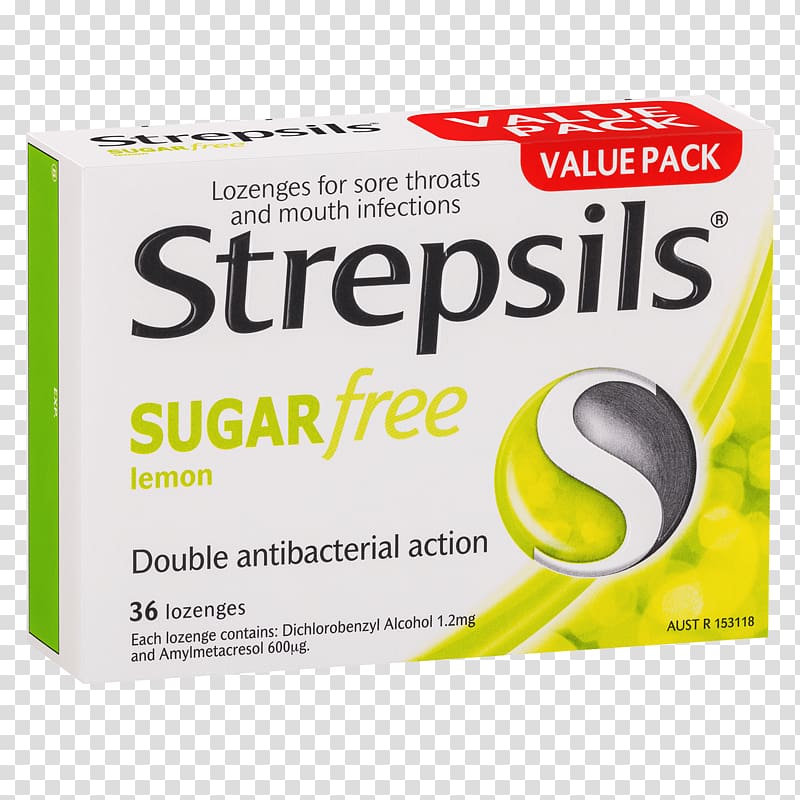 Strepsils Throat lozenge 2,4-Dichlorobenzyl alcohol Pharmaceutical drug, sugar transparent background PNG clipart