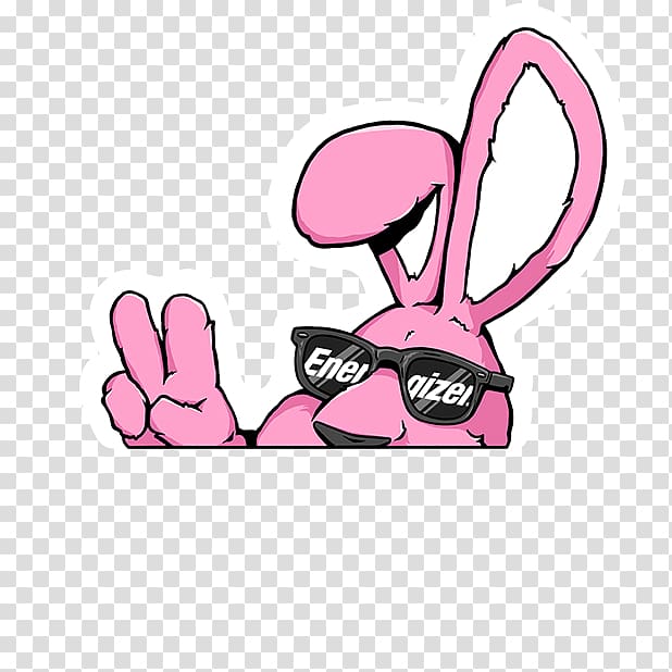 Rabbit Energizer Bunny AppAdvice.com Sticker, rabbit transparent background PNG clipart