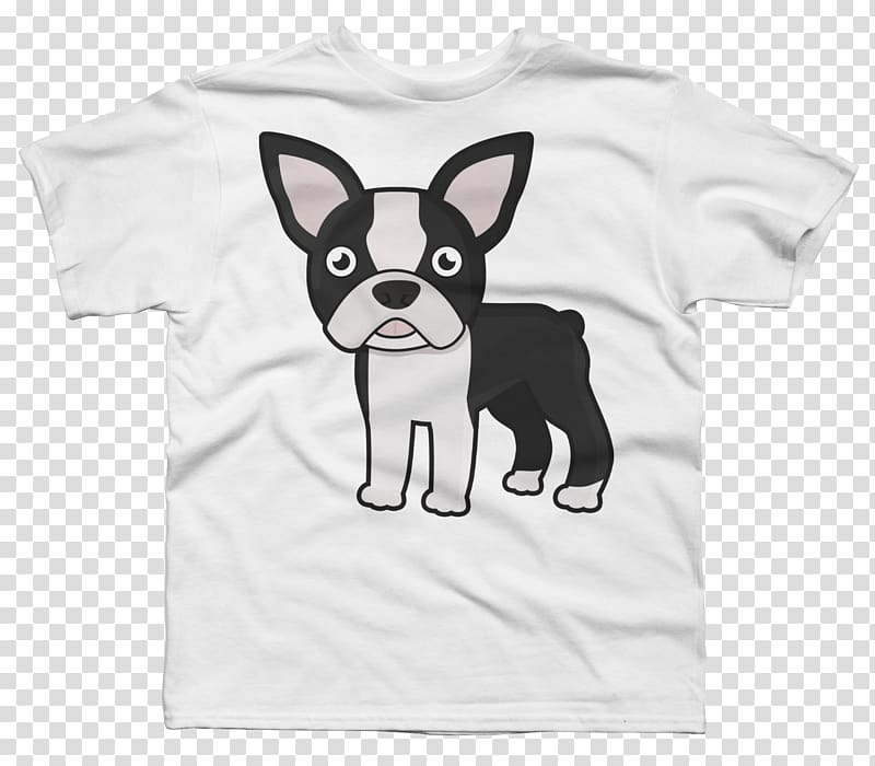 Boston Terrier T-shirt Hoodie French Bulldog, T-shirt transparent background PNG clipart
