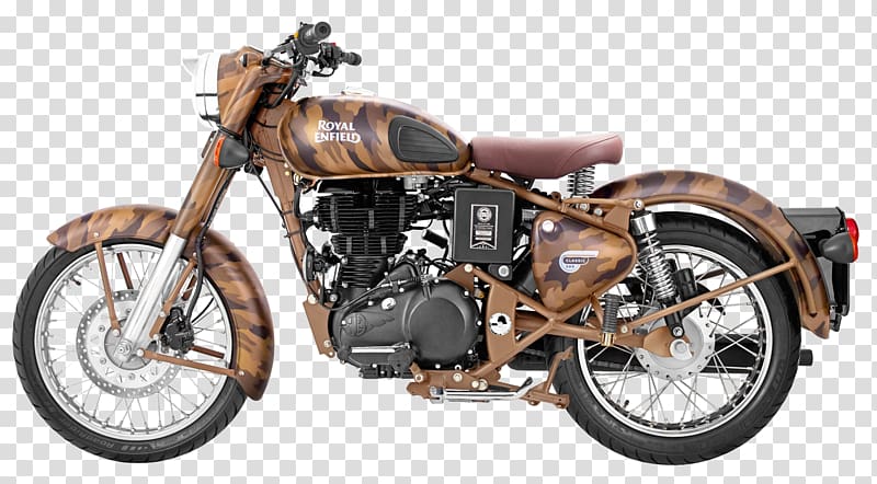brown cruiser motorcycle, Enfield Cycle Co. Ltd Triumph Motorcycles Ltd Royal Enfield Bullet, Royal Enfield Classic Desert Storm Motorcycle Bike transparent background PNG clipart