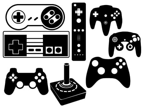 Black Game controller Video game Wii , gamer transparent background PNG clipart