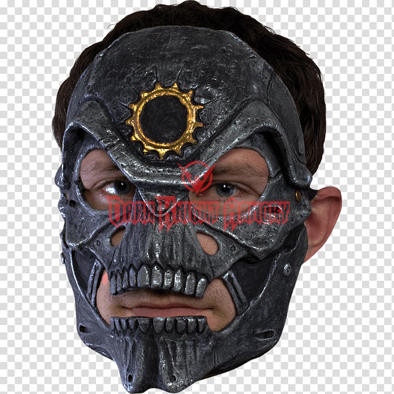 Mask Live action role-playing game Trophy Epic Games Dragons Lair, Skull metal transparent background PNG clipart