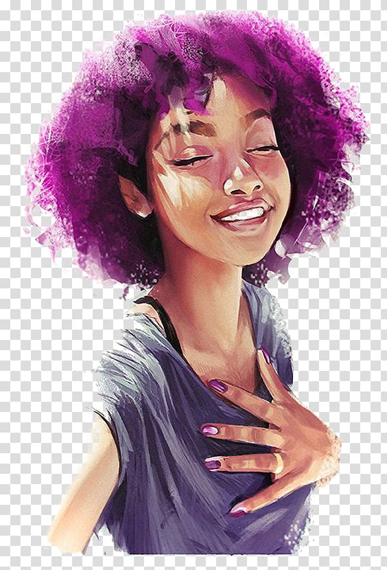 Black girl illustration transparent background PNG clipart | HiClipart