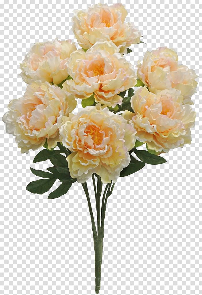 Artificial flower Garden roses Cut flowers, peach flowers transparent background PNG clipart