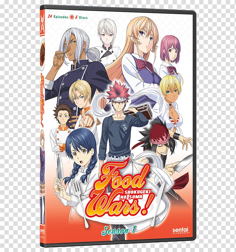 Sōma Yukihira Food Wars!: Shokugeki No Soma Semifreddo Manga PNG, Clipart,  Anime, Black, Black And