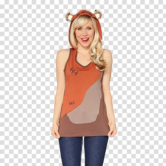 T-shirt Return of the Jedi Chewbacca Hoodie Ewok, T-shirt transparent background PNG clipart