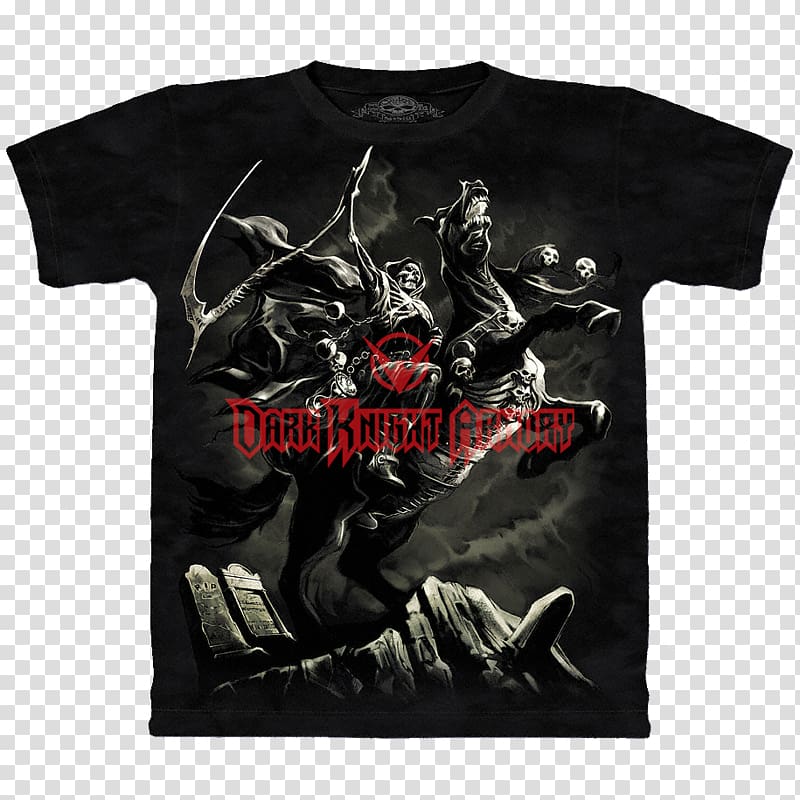 T-shirt Death Four Horsemen of the Apocalypse, T-shirt transparent background PNG clipart