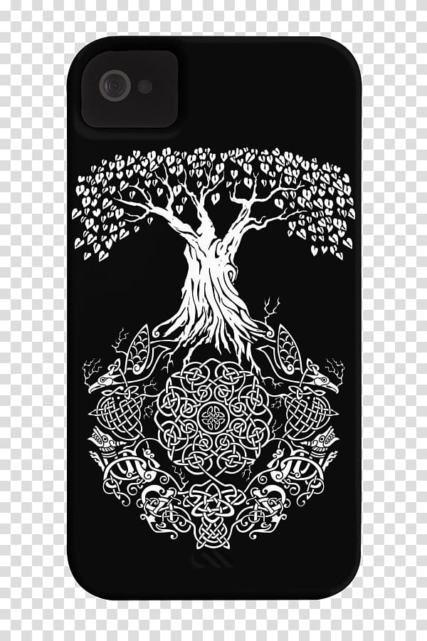 Odin Yggdrasil Tree of life T-shirt World tree, T-shirt transparent background PNG clipart