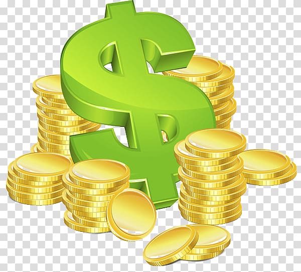 Foreign Exchange Market Exchange rate Currency Money Dollar sign, Coins and dollar sign material transparent background PNG clipart