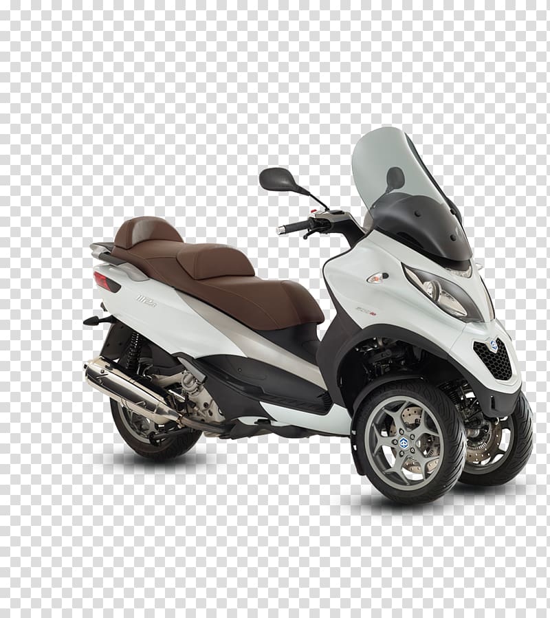 Scooter Piaggio MP3 Motorcycle Three-wheeler, Scooter transparent background PNG clipart