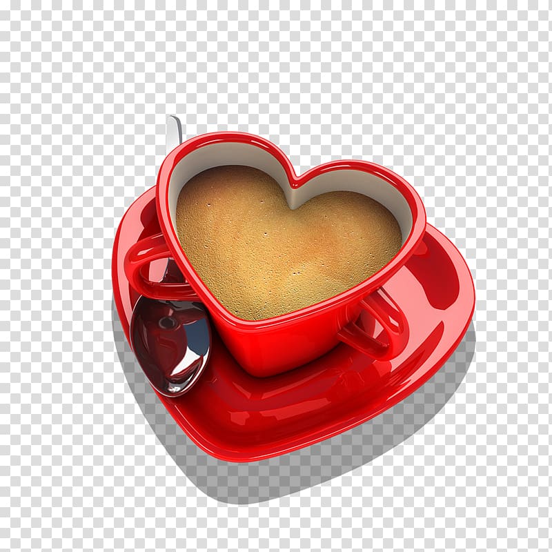 Coffee cup Tea Espresso Cafe, Valentine Coffee transparent background PNG clipart