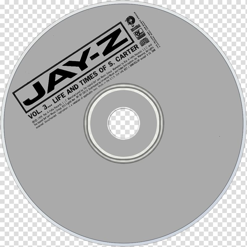 Compact disc Vol. 3... Life and Times of S. Carter Vol. 2... Hard Knock Life Music, jay z transparent background PNG clipart