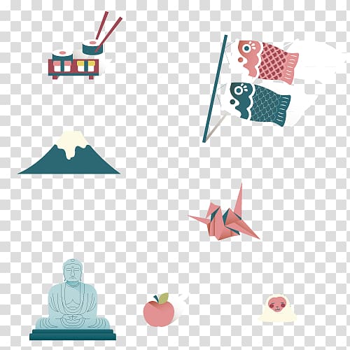 Mount Fuji Icon, Japan Travel transparent background PNG clipart