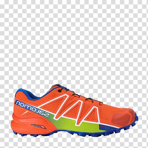 Salomon Group Shoe Trail running Blue, Sports running shoes transparent background PNG clipart