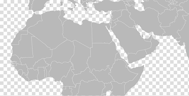Middle East North Africa Blank map World map, India transparent background PNG clipart