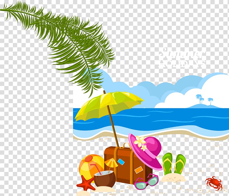 Holiday Summer vacation , beach transparent background PNG clipart
