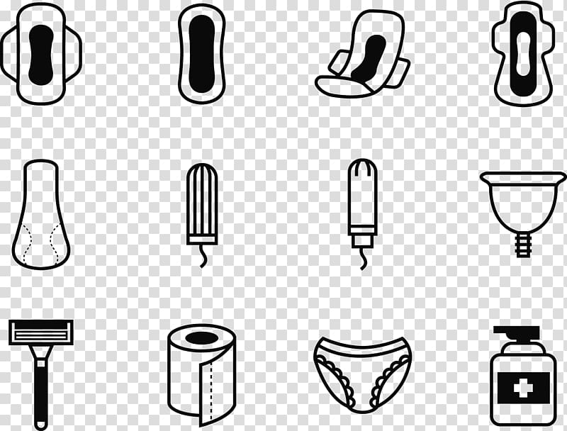 Feminine hygiene Sanitary napkin Icon, women supplies transparent background PNG clipart