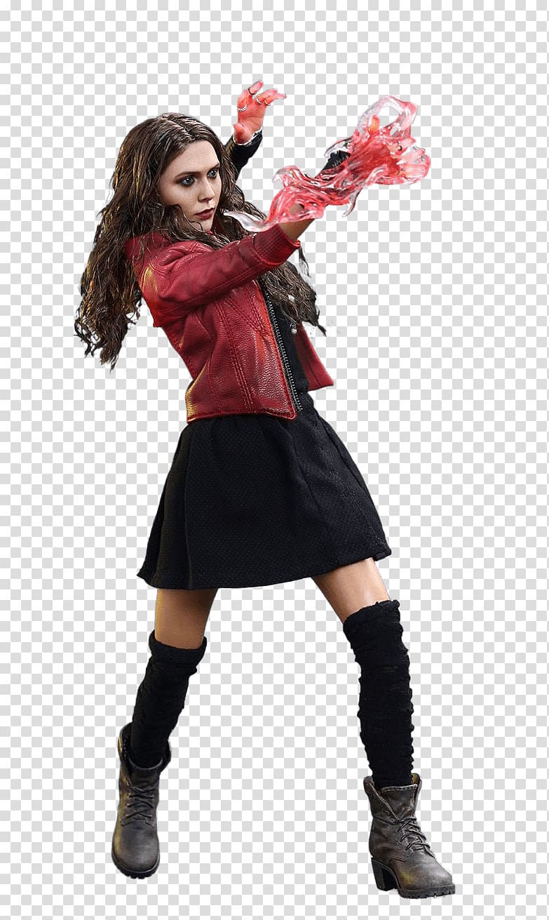 Elizabeth Olsen Wanda Maximoff Avengers: Age of Ultron Captain America Quicksilver, fighting transparent background PNG clipart