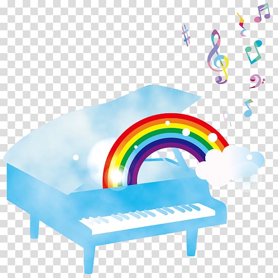 Piano Illustrator G Musical note Illustration, Cartoon Piano transparent background PNG clipart