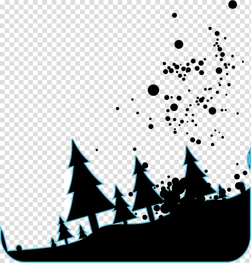 Black and white Euclidean , Black Forest transparent background PNG clipart