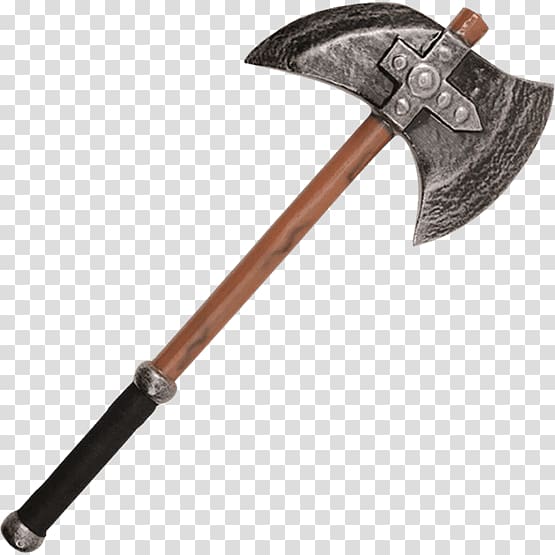 Hatchet Live action role-playing game larp battle axe, Axe transparent background PNG clipart