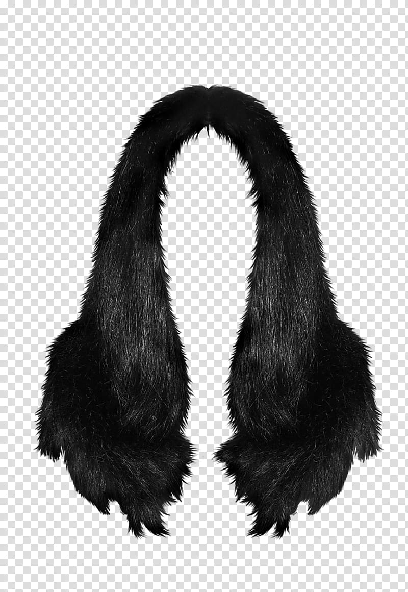 Hairbrush Black hair Fur Long hair, shiny hair transparent background PNG clipart