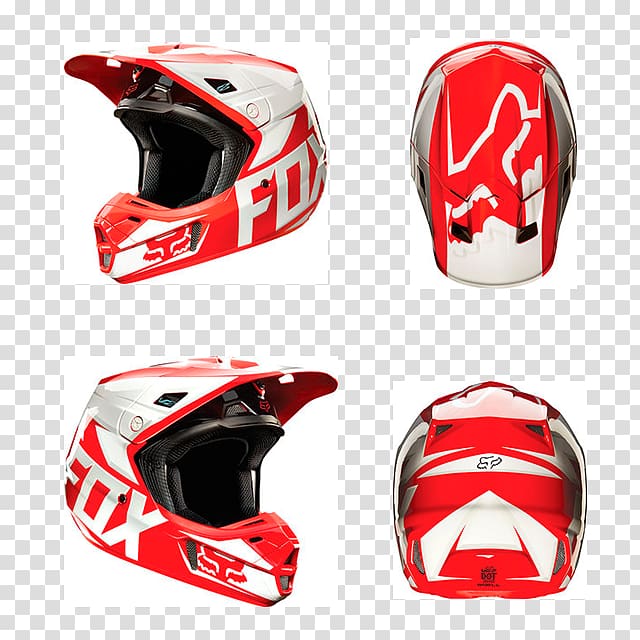 Red fox Motorcycle Helmets Hoodie Arctic fox Fox Racing, racing helmet transparent background PNG clipart