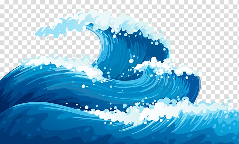 blue seawaves illustration, Wind wave , Sea wave transparent background PNG clipart